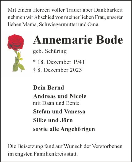 Annemarie Bode