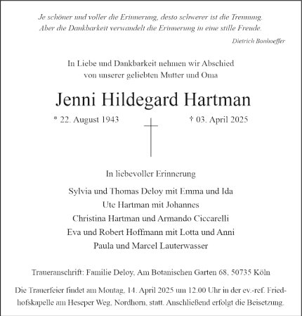 Jenni Hildegard Hartman
