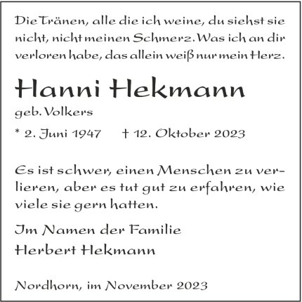 Hanni Hekmann