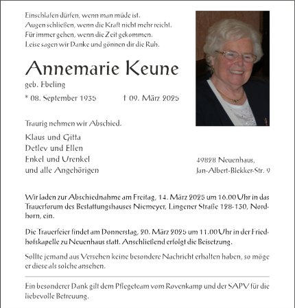 Annemarie Keune