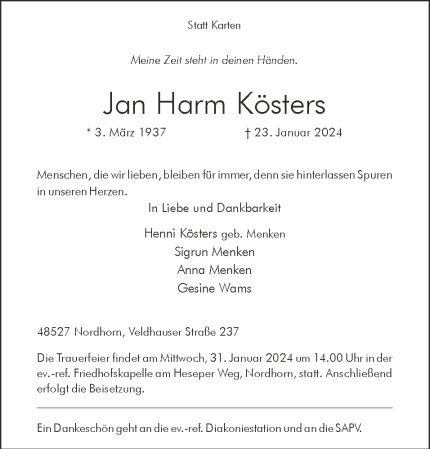 Jan Harm Kösters