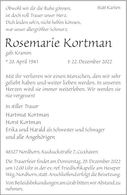 Rosemarie Kortman