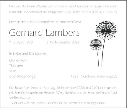 Gerhard Lambers