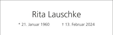 Rita Lauschke