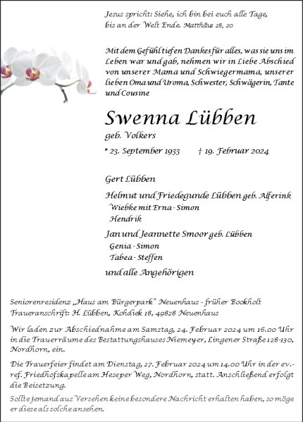 Swenna Lübben
