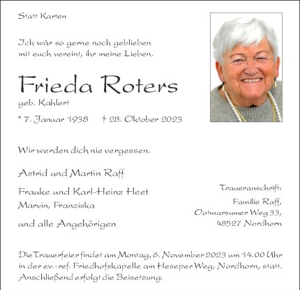 Frieda Roters