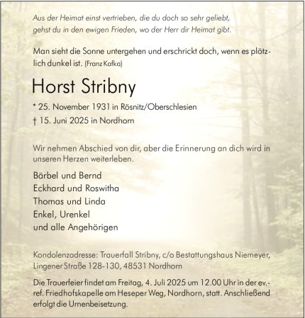 Horst Stribny