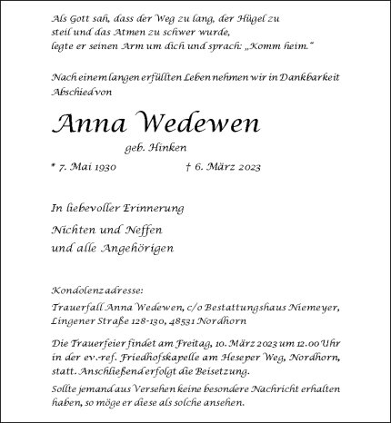 Anna Wedewen