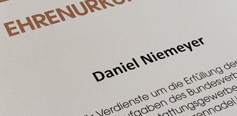 Auszeichnung für Daniel Niemeyer